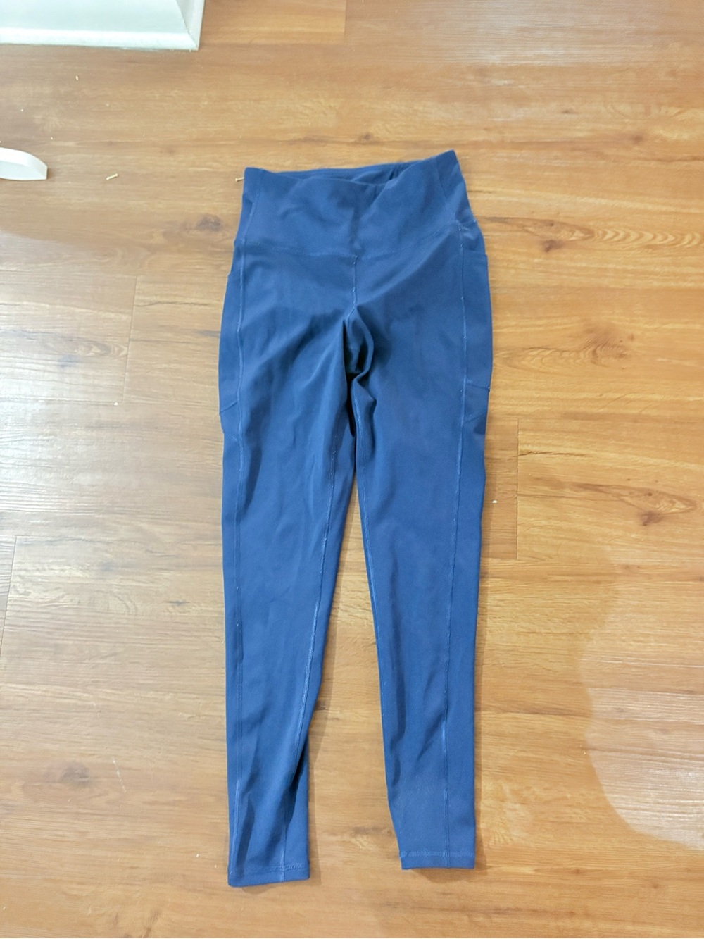 High-Waist Navy Blue Women's Leggings